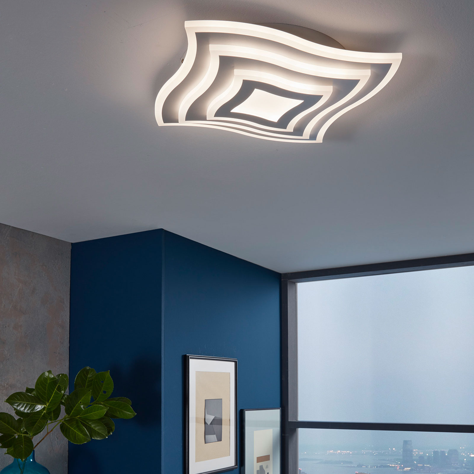 LED ceiling light Gorden with remote control, frame