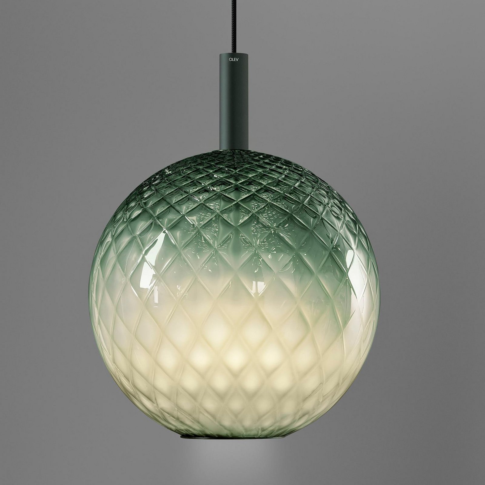 OLEV LED-Pendel BEAM STICK NUANCE BALLOTON, grün Ø 35 cm 927