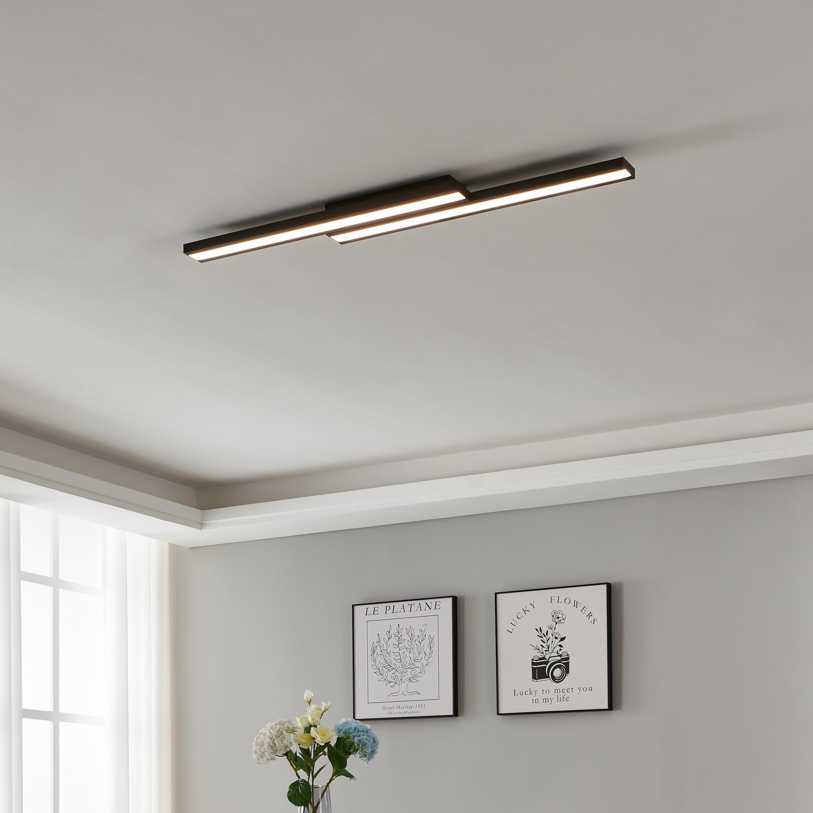 EGLO connect Saliteras-Z lampa sufitowa LED czarna