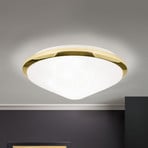 Mooie plafondlamp Corella, messing, 32 cm