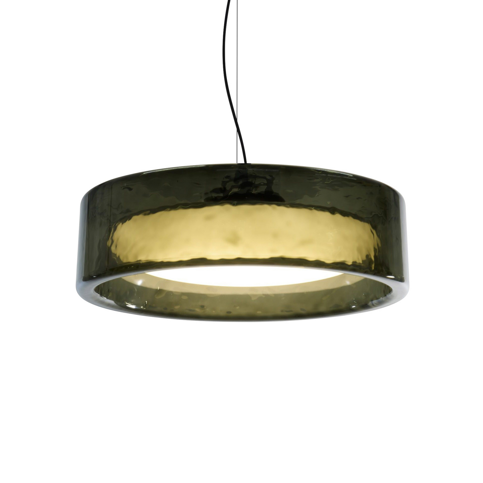 MARSET LED-Hängelampe Ringo, Ø 90 cm, grün TRIAC, Kunststoff