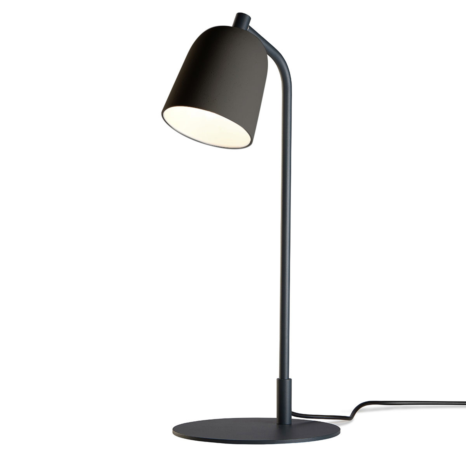 Casablanca Clavio – dizajnová stolná lampa sivá
