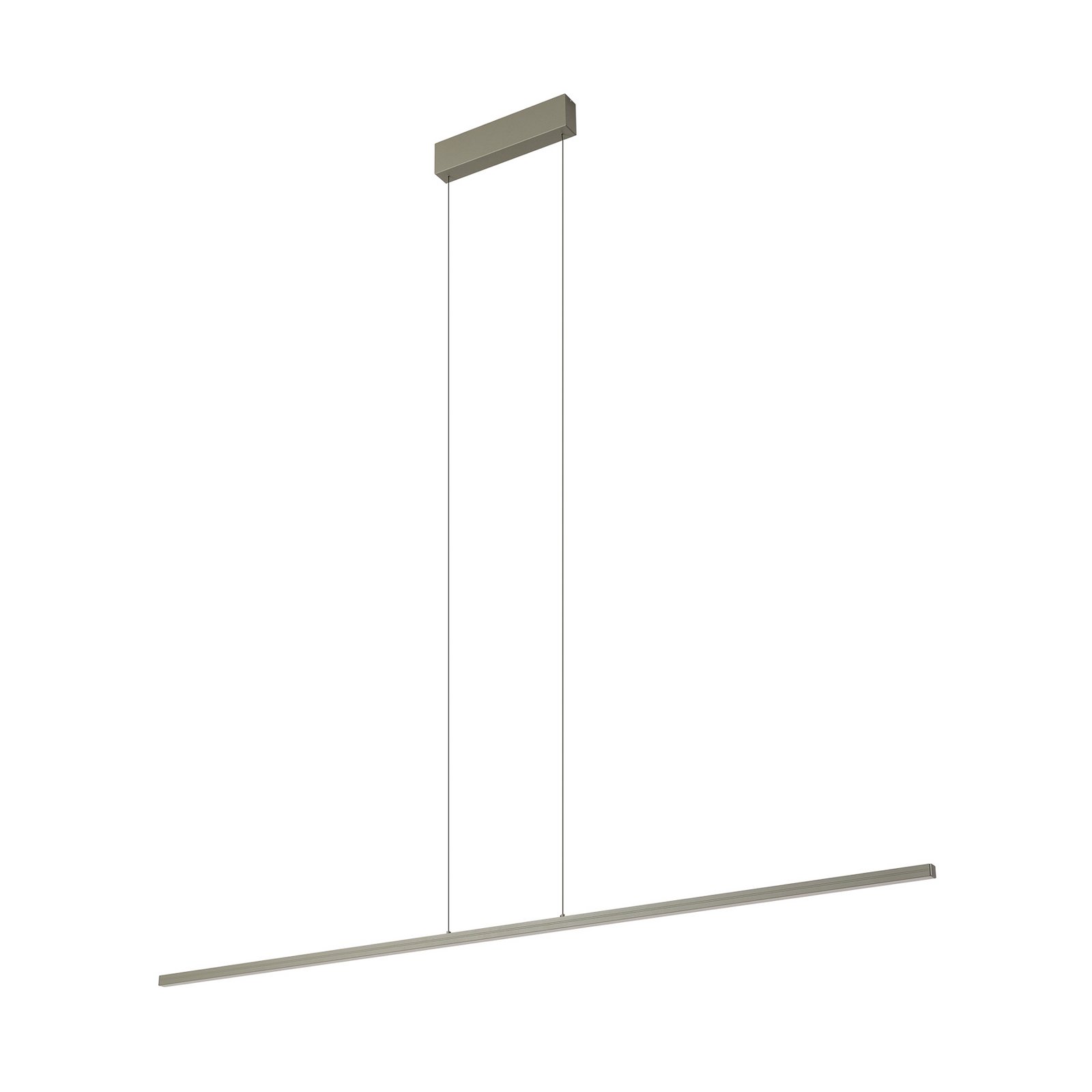 LED-Hängeleuchte BAR, olivgrün, Länge 150 cm, Metall, 32 W
