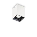 Ideal Lux LED downlight Nitro Square white, height 9 cm, metal