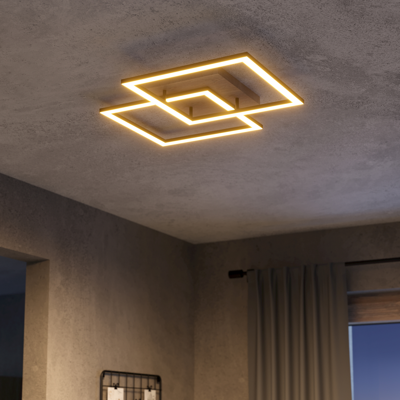 EGLO connect Lámpara LED de techo inteligente Lomaltas-Z, 77 cm, 4400 lm