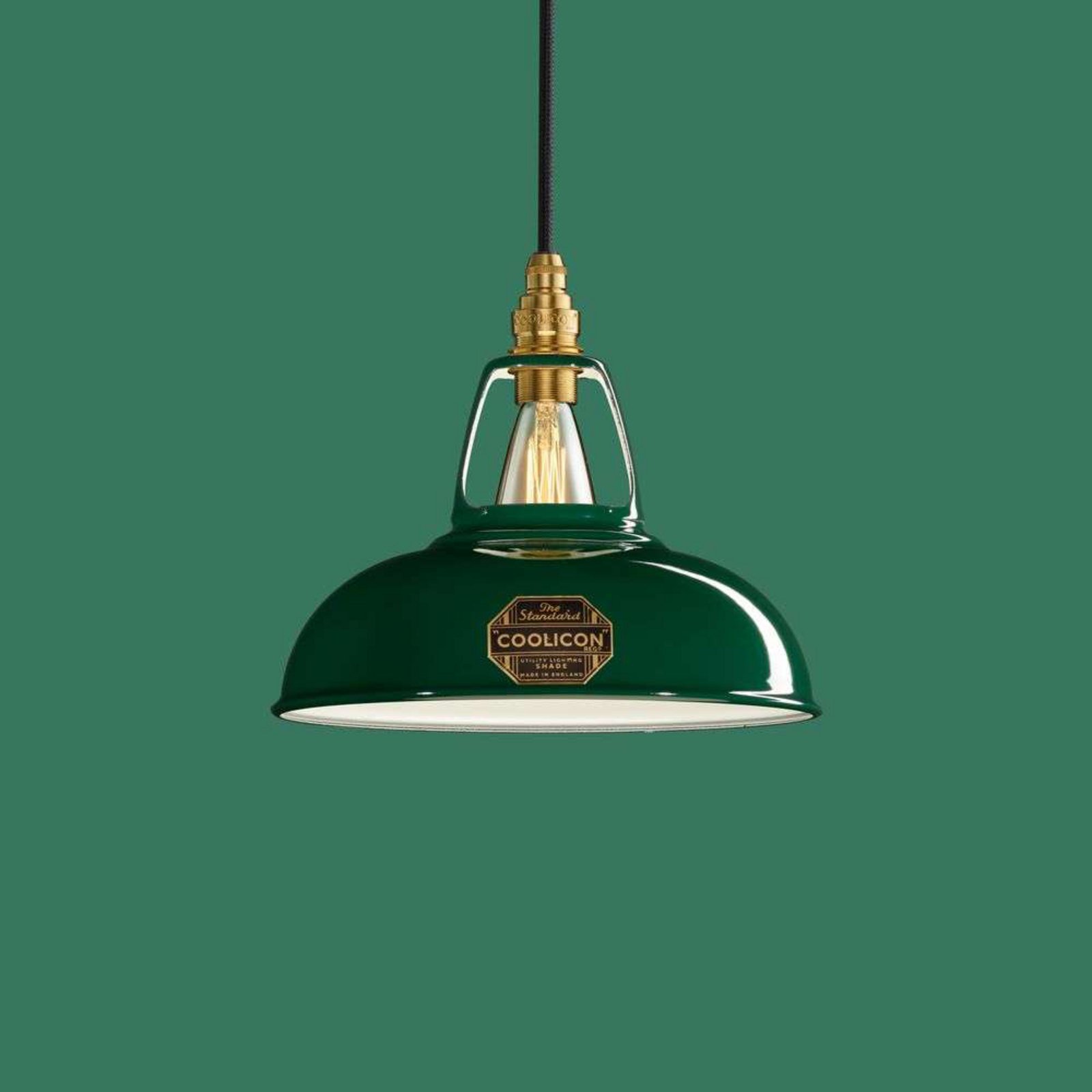 Original 1933 Design Lustră Pendul Original Green - Coolicon