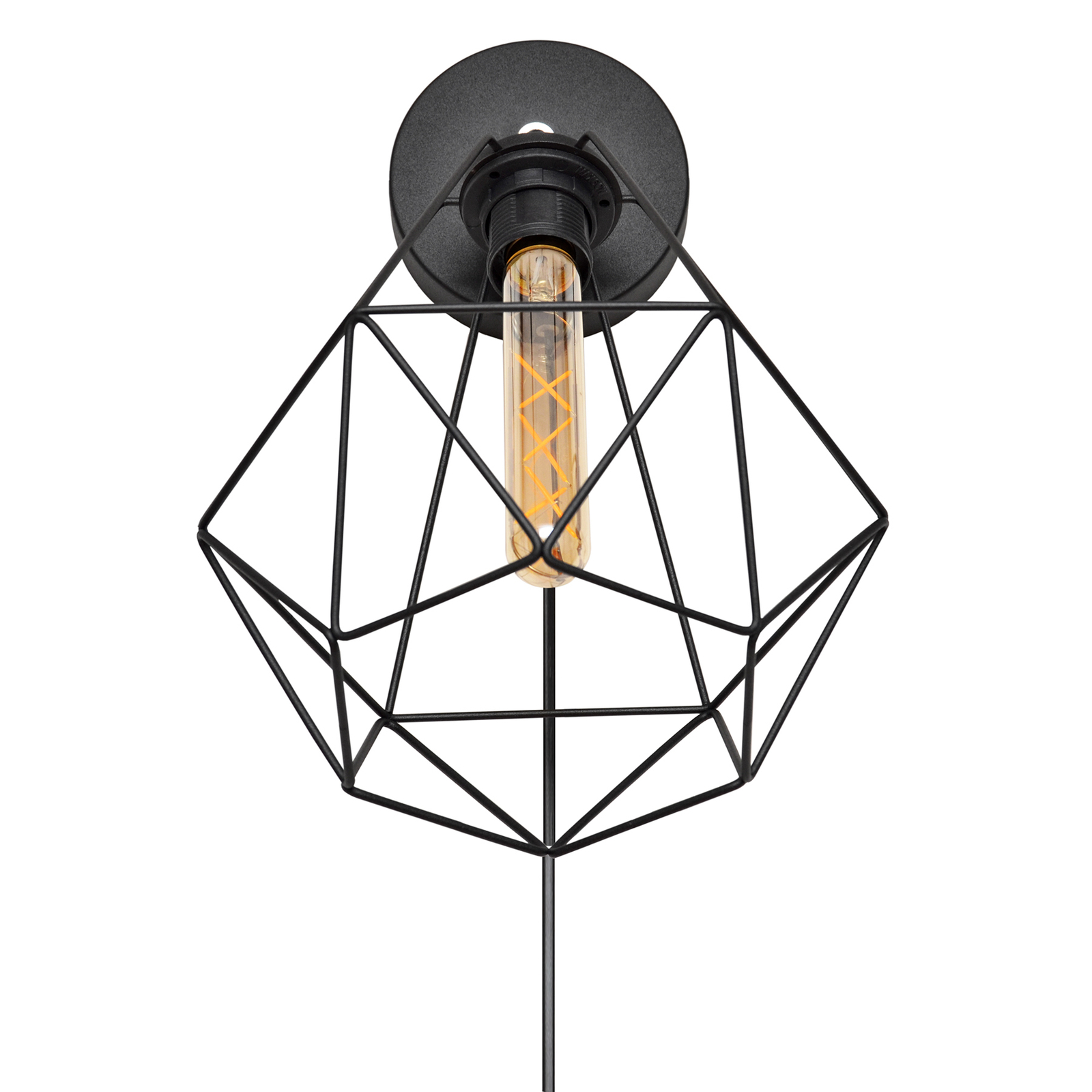 Vägglampa Karo med burskärm, höjd 24 cm
