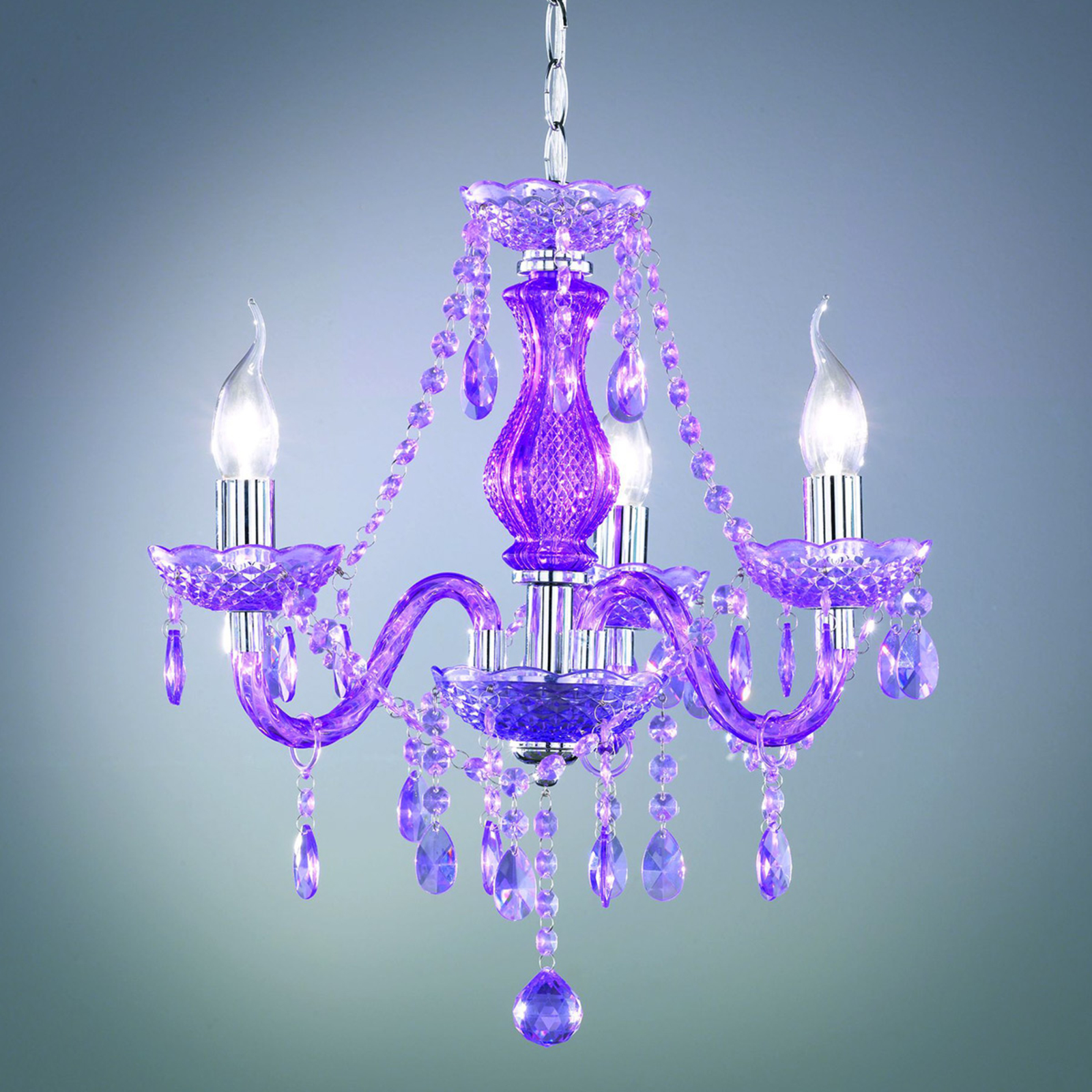 Purple Perdita chandelier