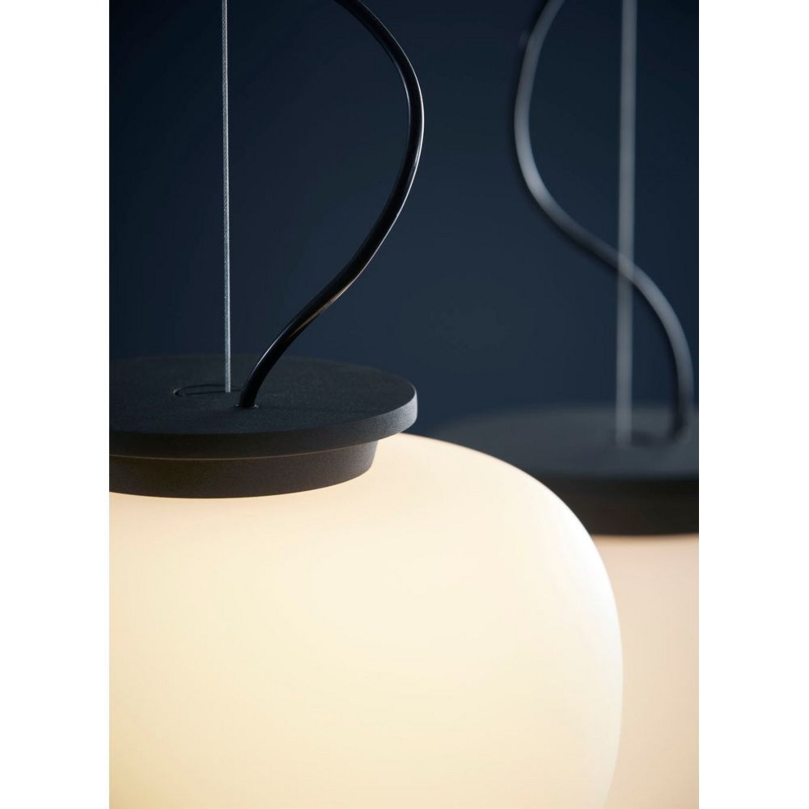 Supernate Závěsná Lampa Ø38 Opál White/Black - Frandsen