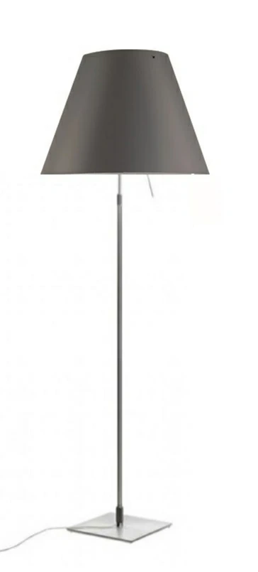 Luceplan - Costanza Lampadaire Aluminium/Gris Béton
