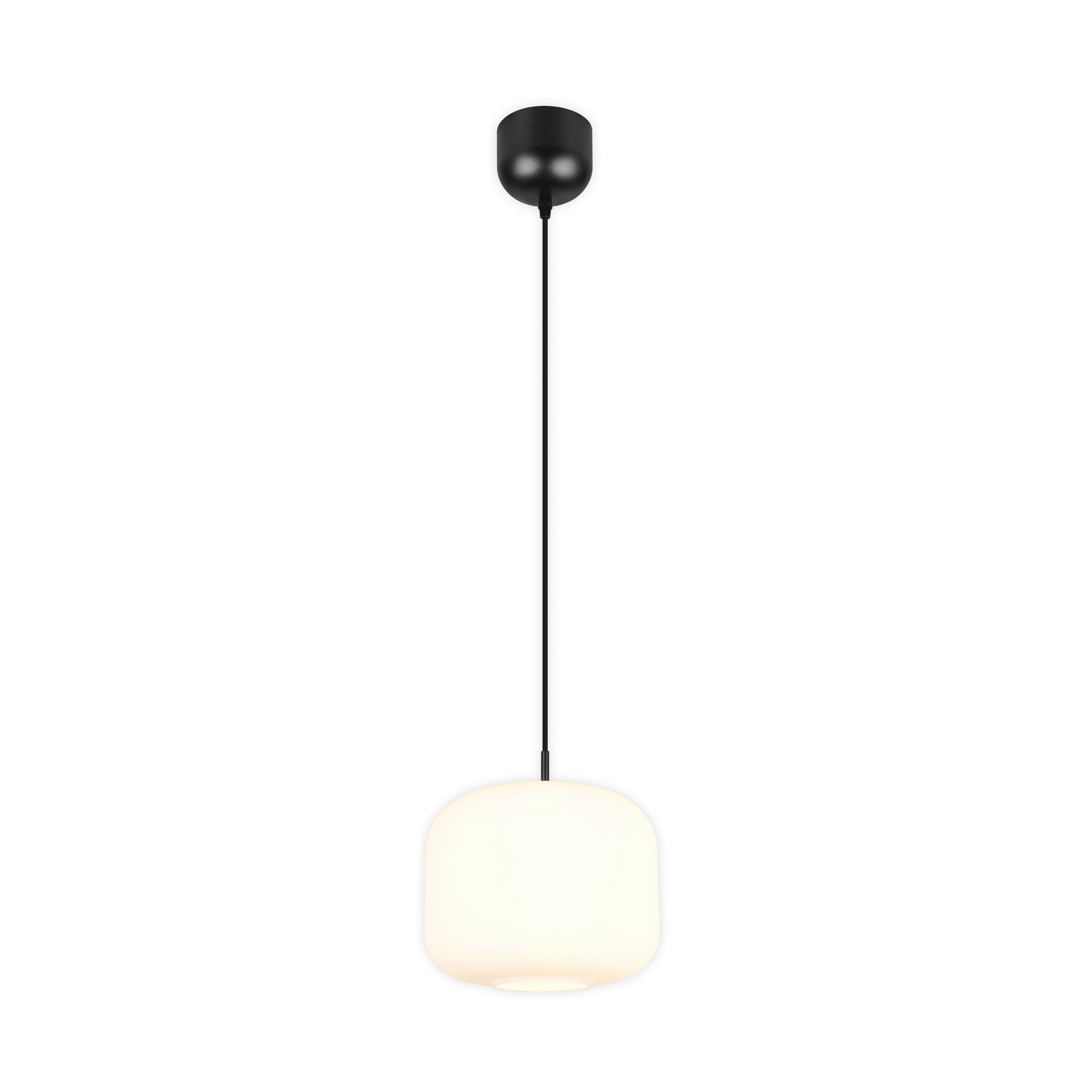 Hanglamp Signe, Ø 25 cm, wit, glas, E27