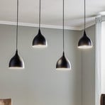 Pendant light Nanu long 4-bulb black