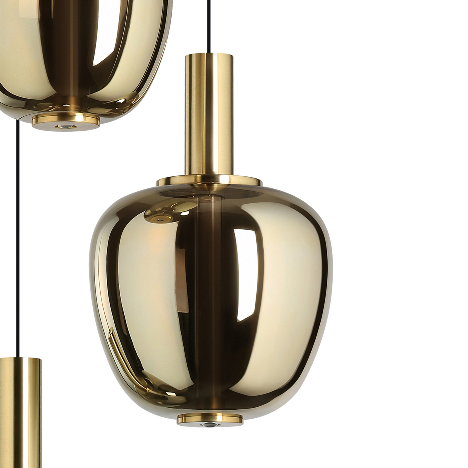 Suspension Fruitera dorée Ø 45 cm, à 3 lampes, CCT - Stars of Light