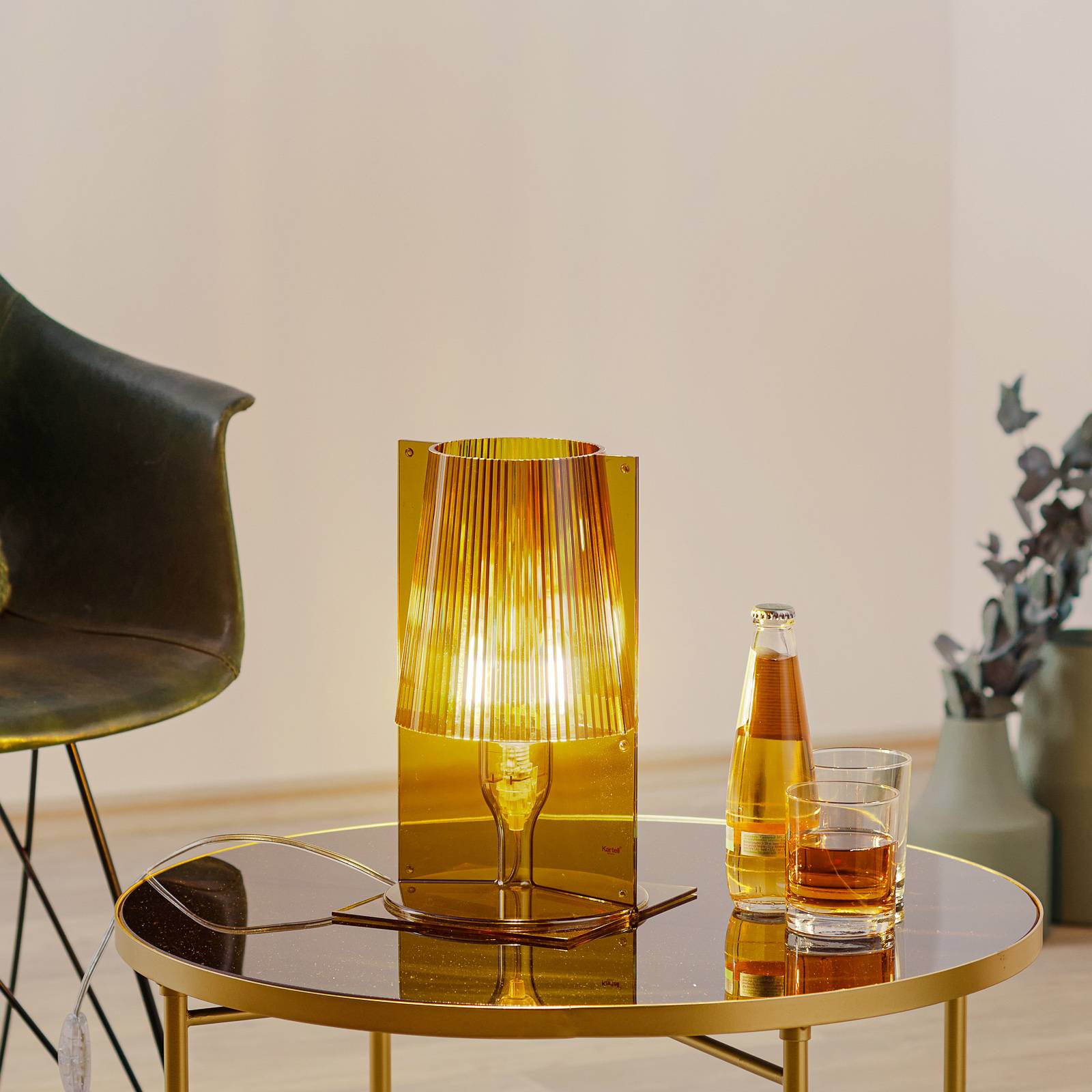 Kartell Take lampe à poser, vert olive