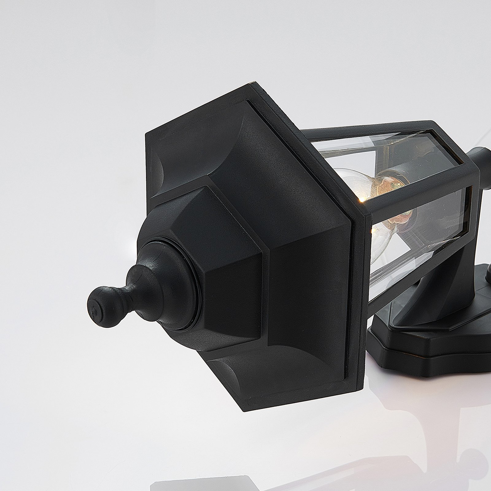Nane Outdoor Wall Lamp w/Sensor Black - Lindby