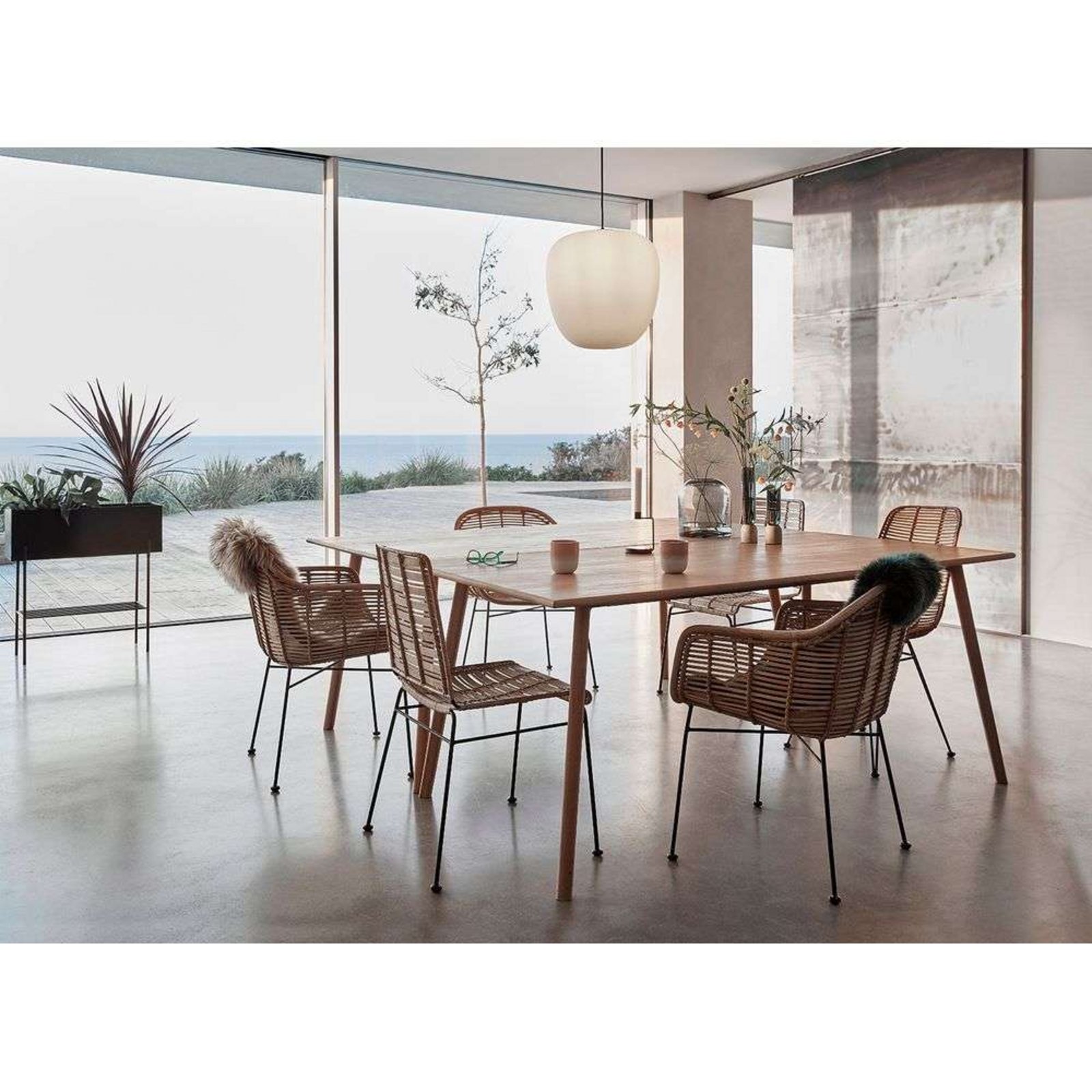 Muse Pendelleuchte Ø 40 cm opal/messing - Hübsch