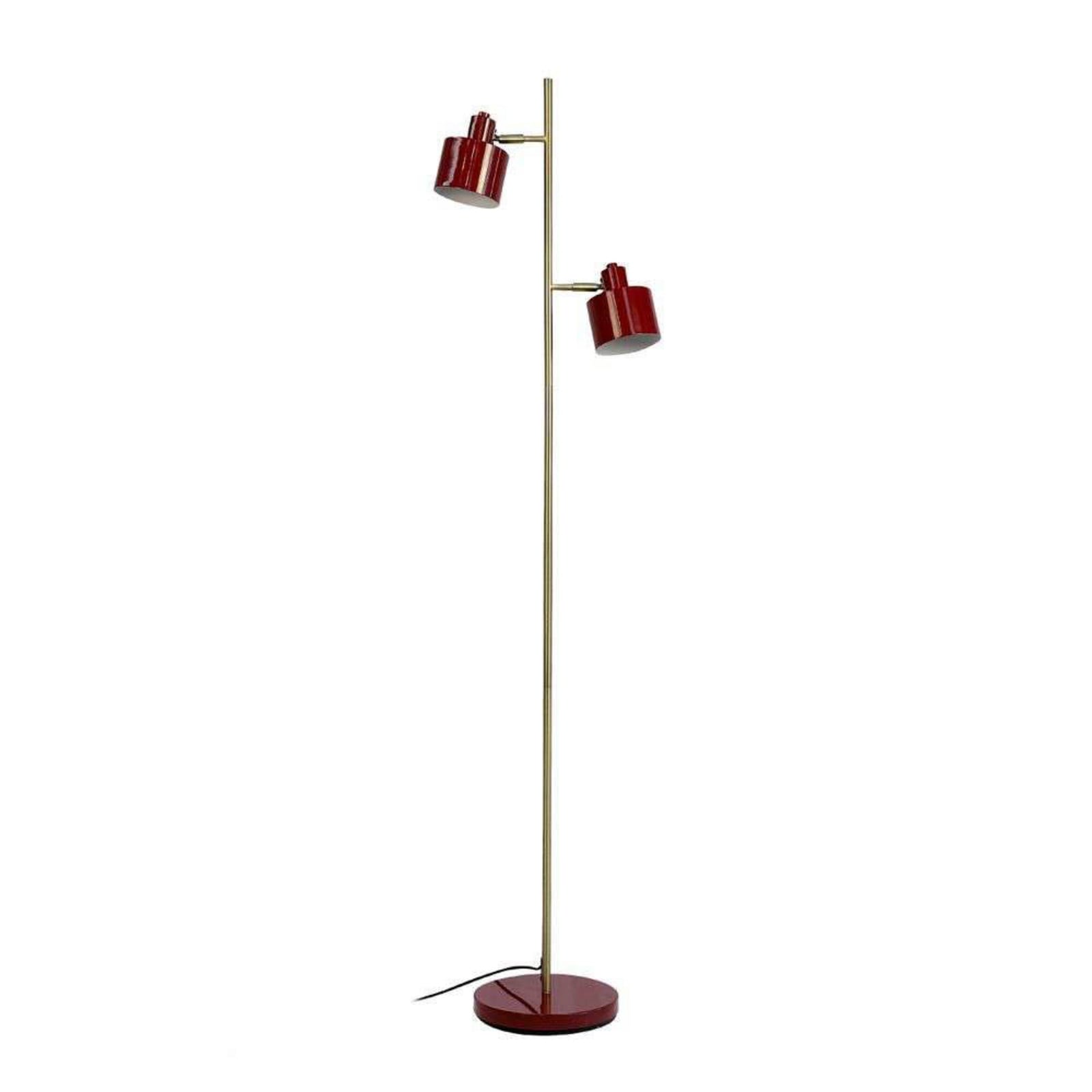 Ocean golvlampa m&ouml;rkr&ouml;d/m&auml;ssing Dyberg Larsen - Vardagsrum - Skandinavisk - Metall - Med lampsk&auml;rm