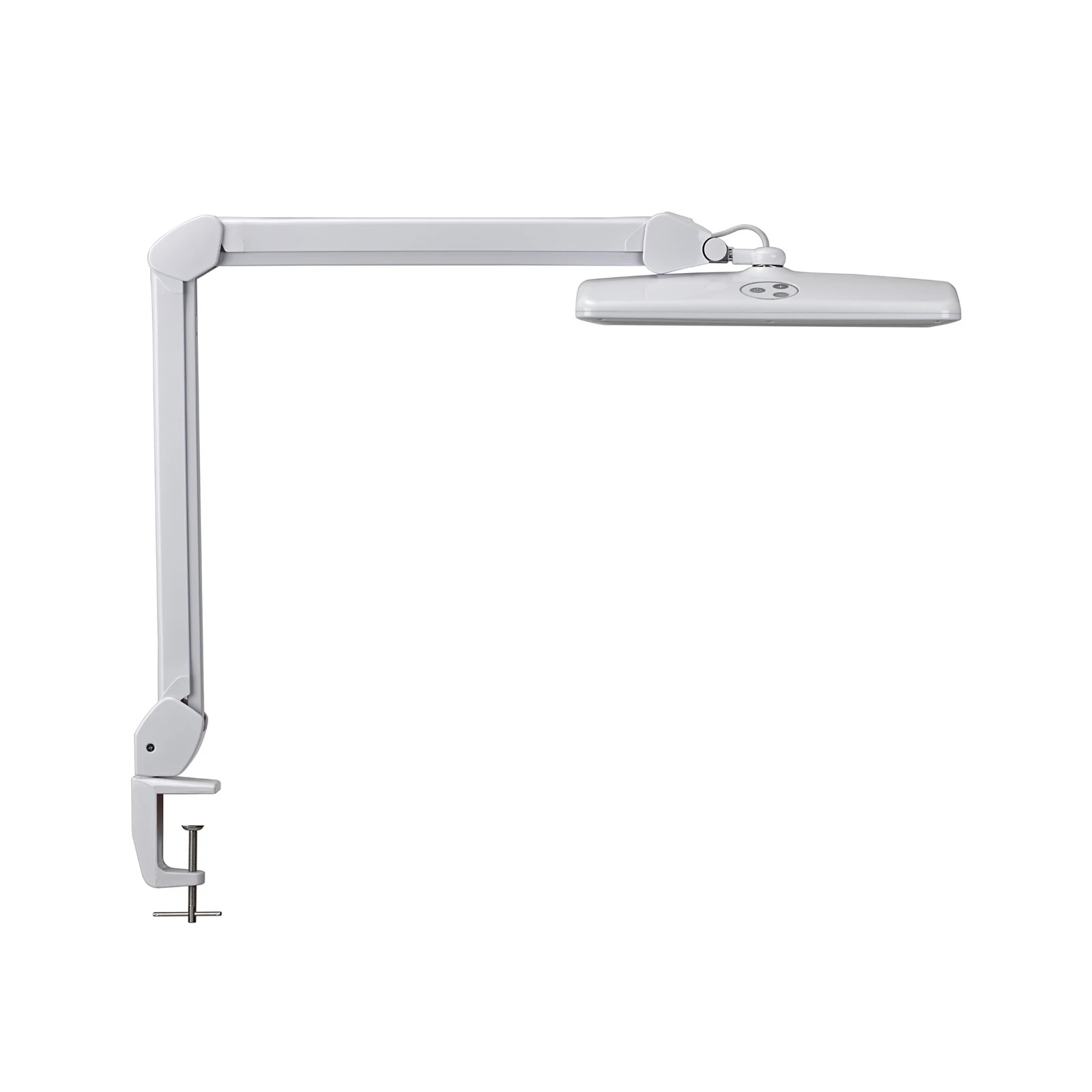 MAULintro LED pracovné svetlo, biele, 52 cm, podstavec so svorkou