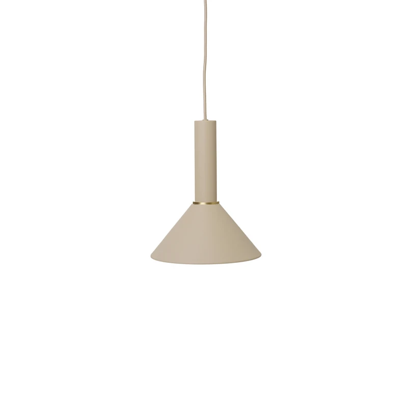 ferm LIVING – Collect Pendelleuchte Cone High Cashmere