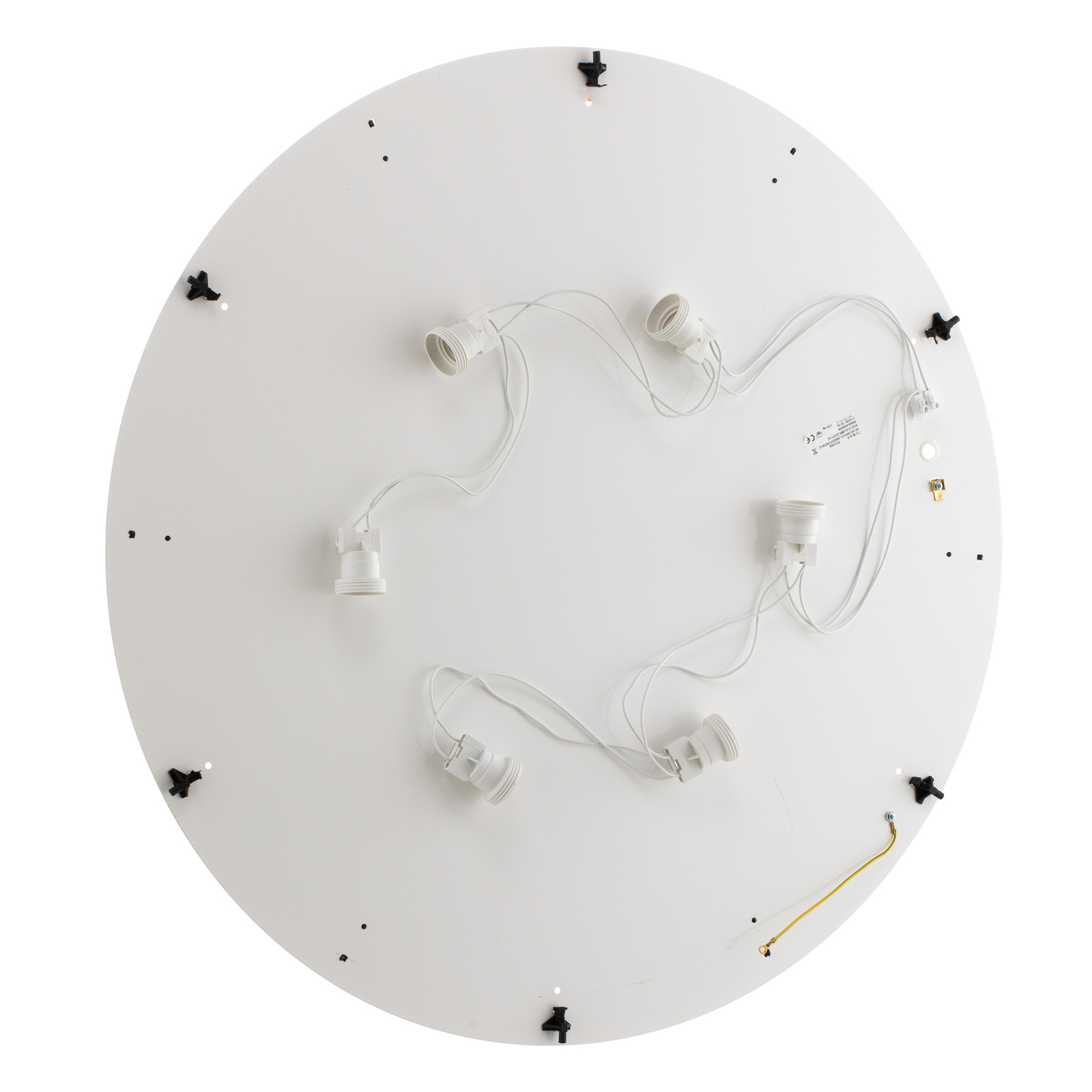 Cleo ceiling lamp in white with diffuser, Ø 78cm