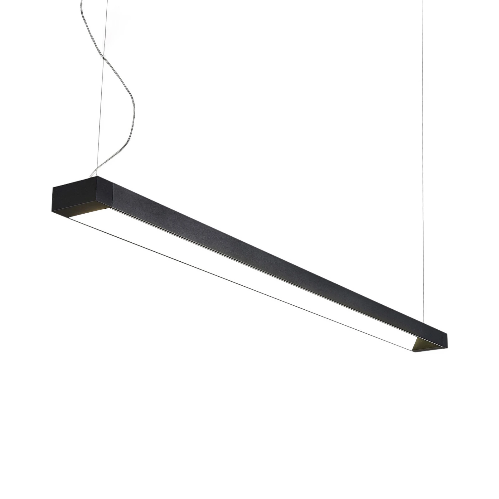 Arcchio LED-Pendellampe Cuna, schwarz, 162cm, Metall
