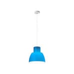 Lorosae Hängeleuchte, blau, Ø 30 cm, Glas, E27 - Nemo