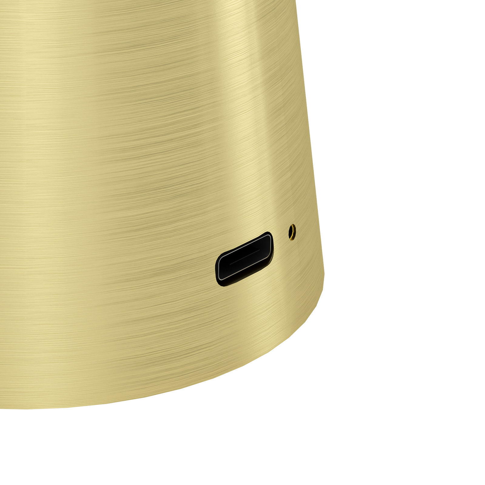 Lampada a LED ricaricabile Piccola, color ottone, altezza 28 cm, IP54 Lampada a LED ricaricabile Piccola, color ottone, altezza 28 cm, IP54