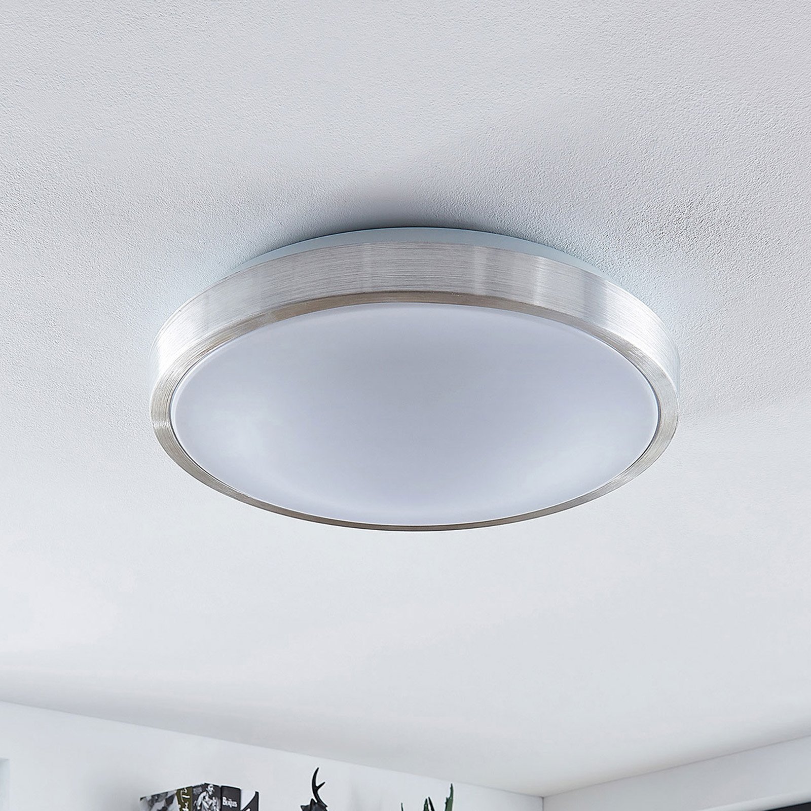 Lindby Emelie stropné LED svietidlo okrúhle, 42 cm