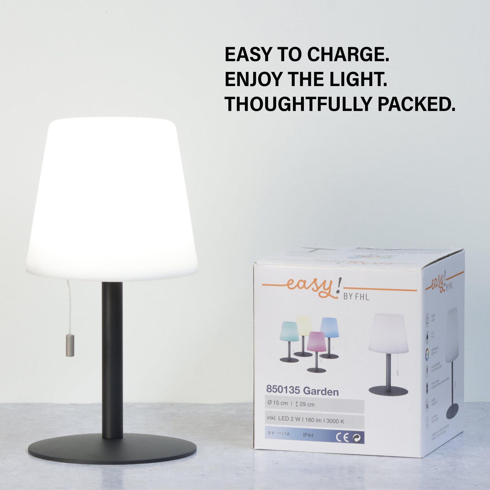 LED-Tischleuchte Garden, dimmbar, mit Farbwechsel