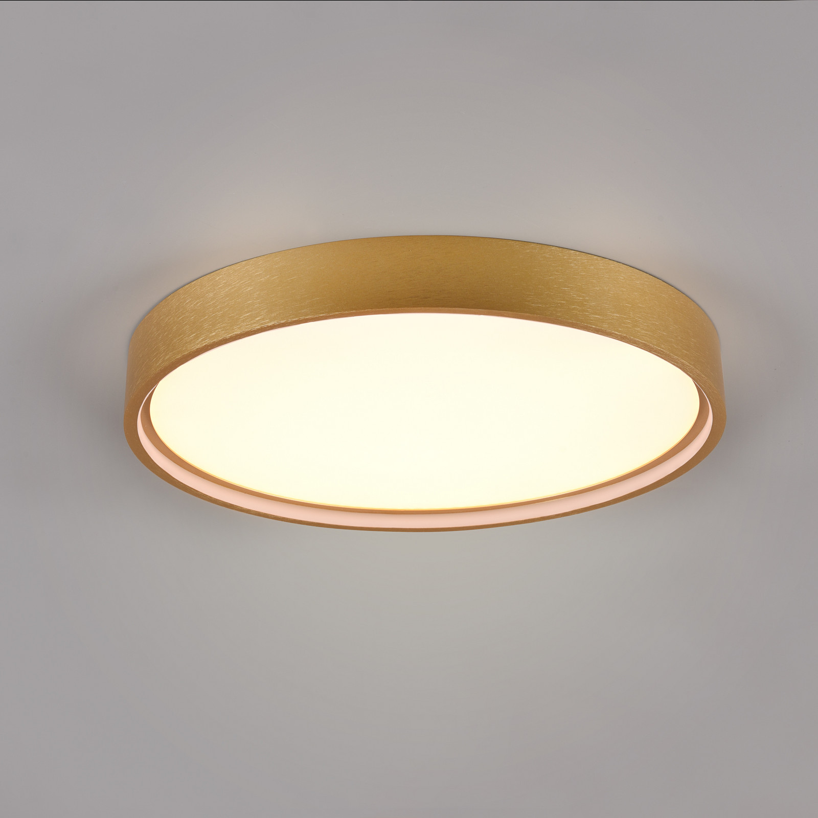 Trio Lighting Doha plafonieră LED CCT alamă mată - Camera de zi / sufragerie - alamă mată alb - Metal
