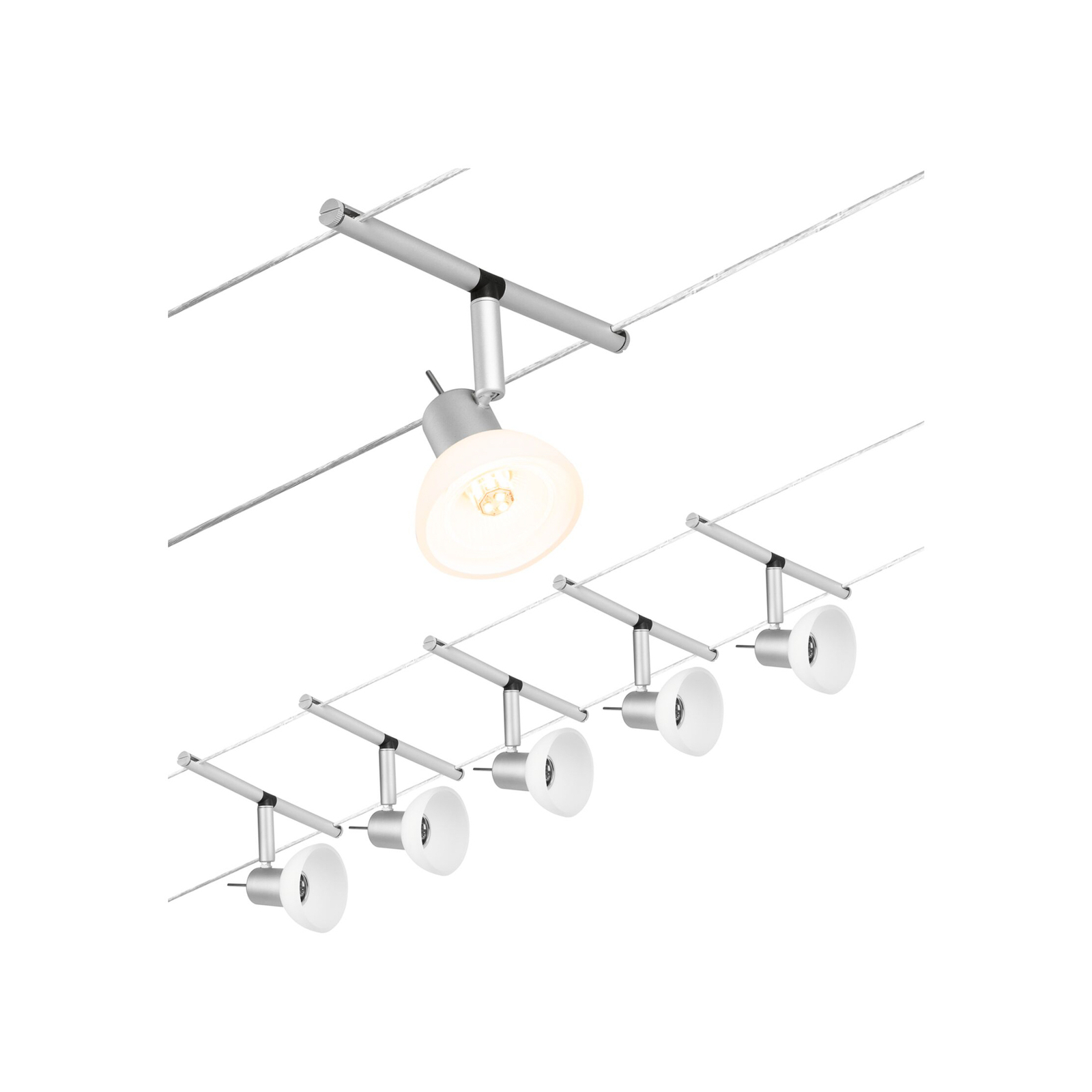 "Paulmann Wire Sheela" kabelių sistema, 5 liepsnos 5 metrai