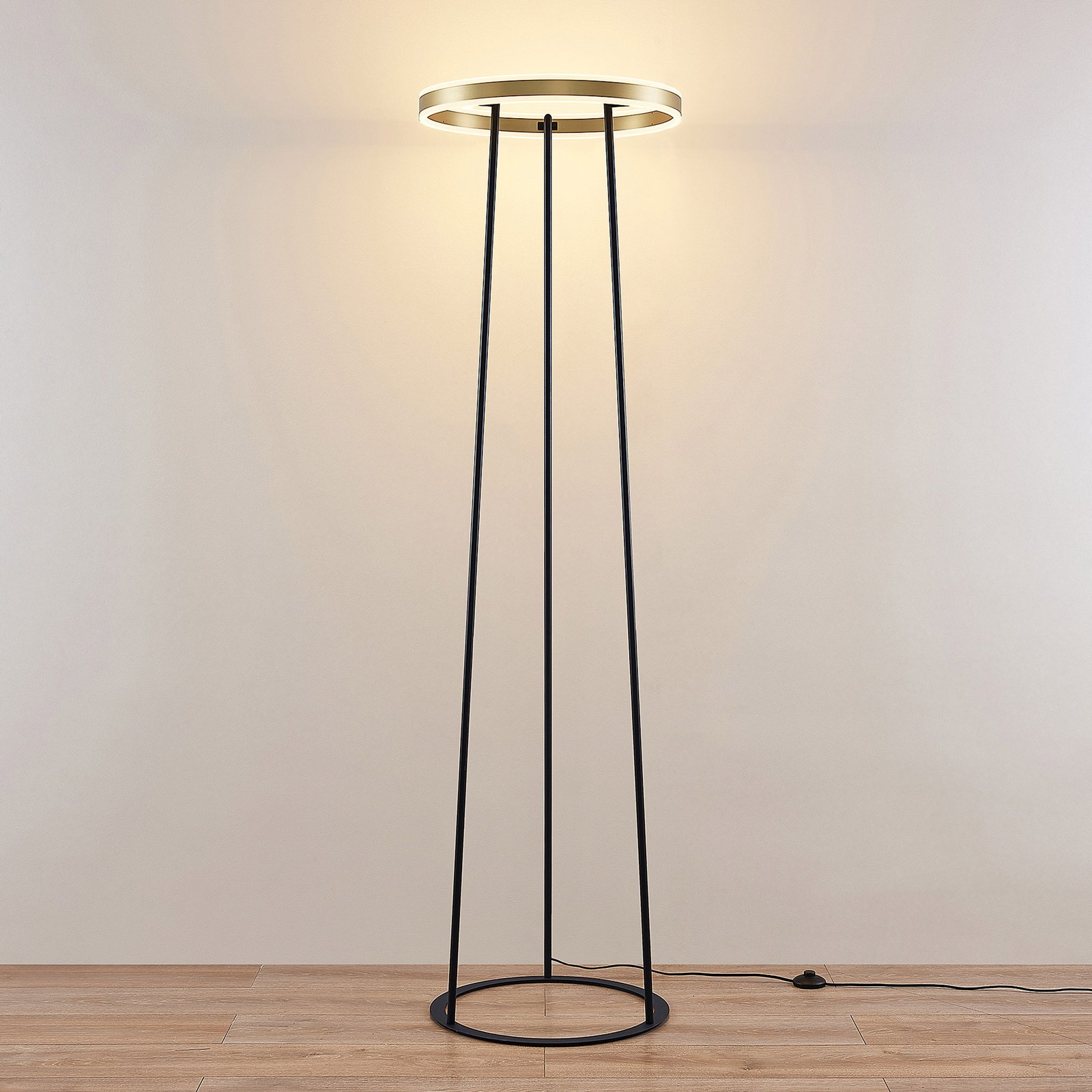 Seppe LED Floor Lamp Brass - Lucande