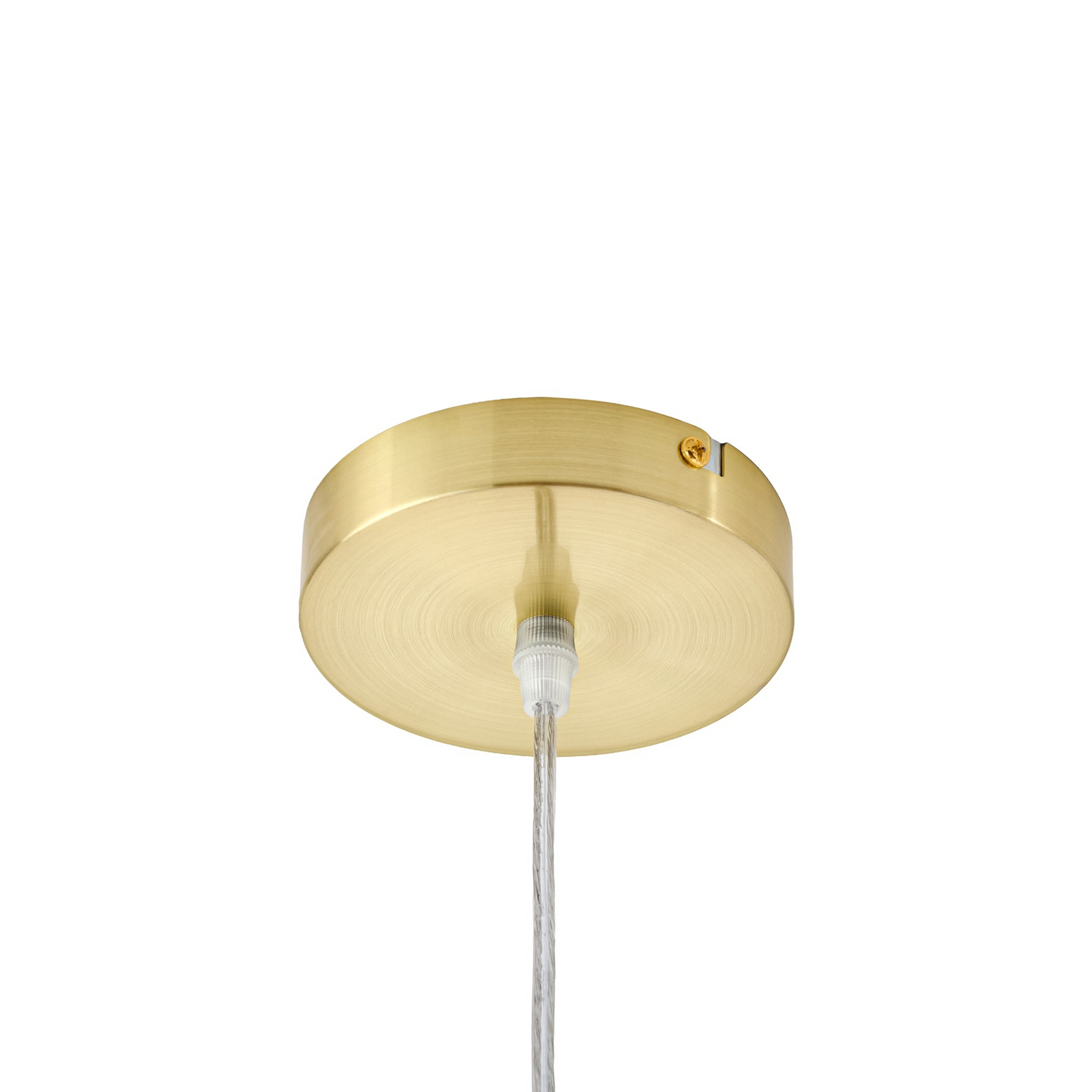 Meritt hanglamp, messing/helder, Ø 40 cm, glas - Lucande
