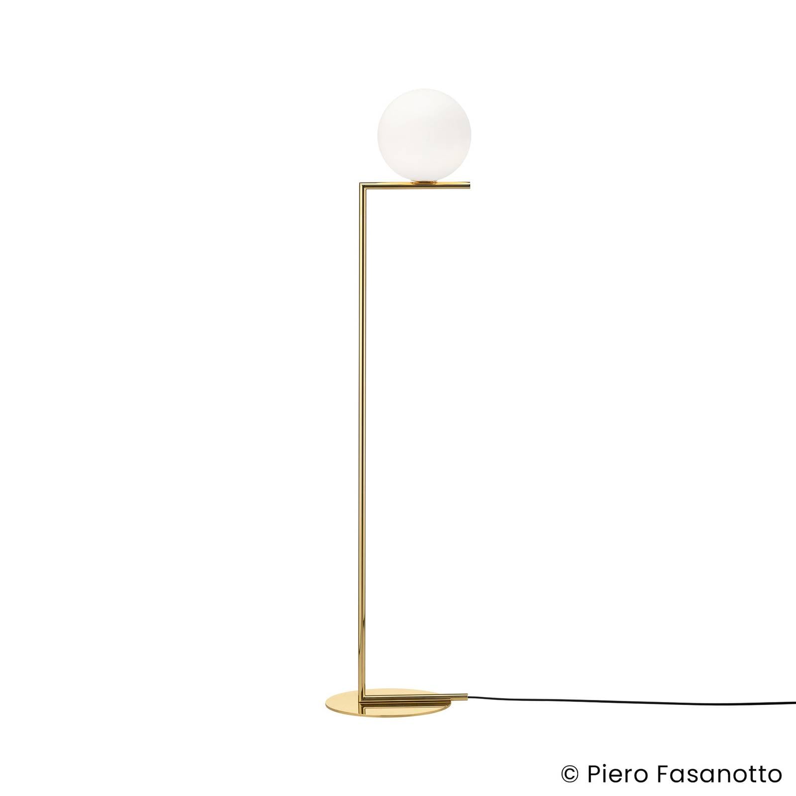 FLOS Stehleuchte IC F1 10. Anniversary, vergoldet, dimmbar