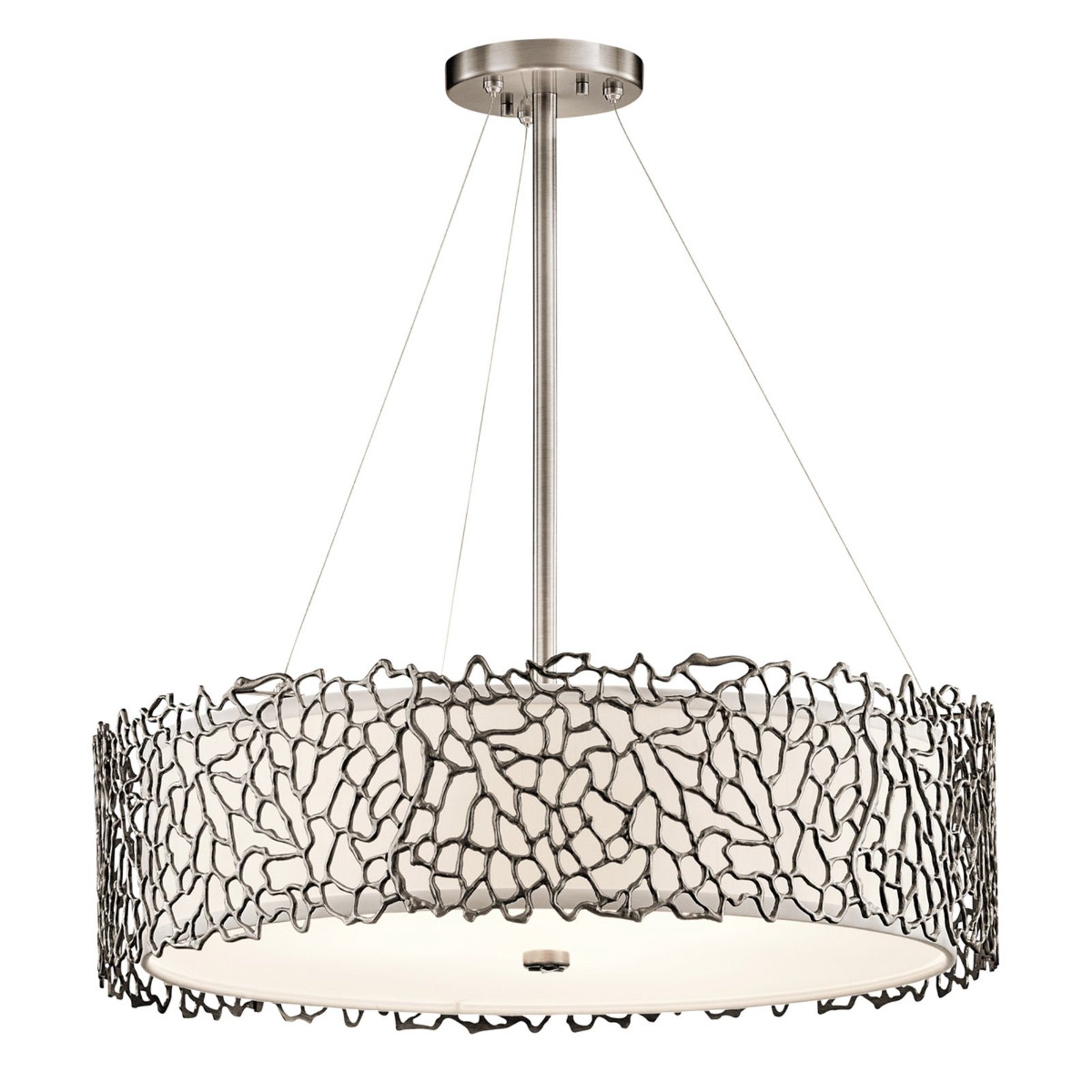 Lampada a sospensione Silver Coral 55,9 cm