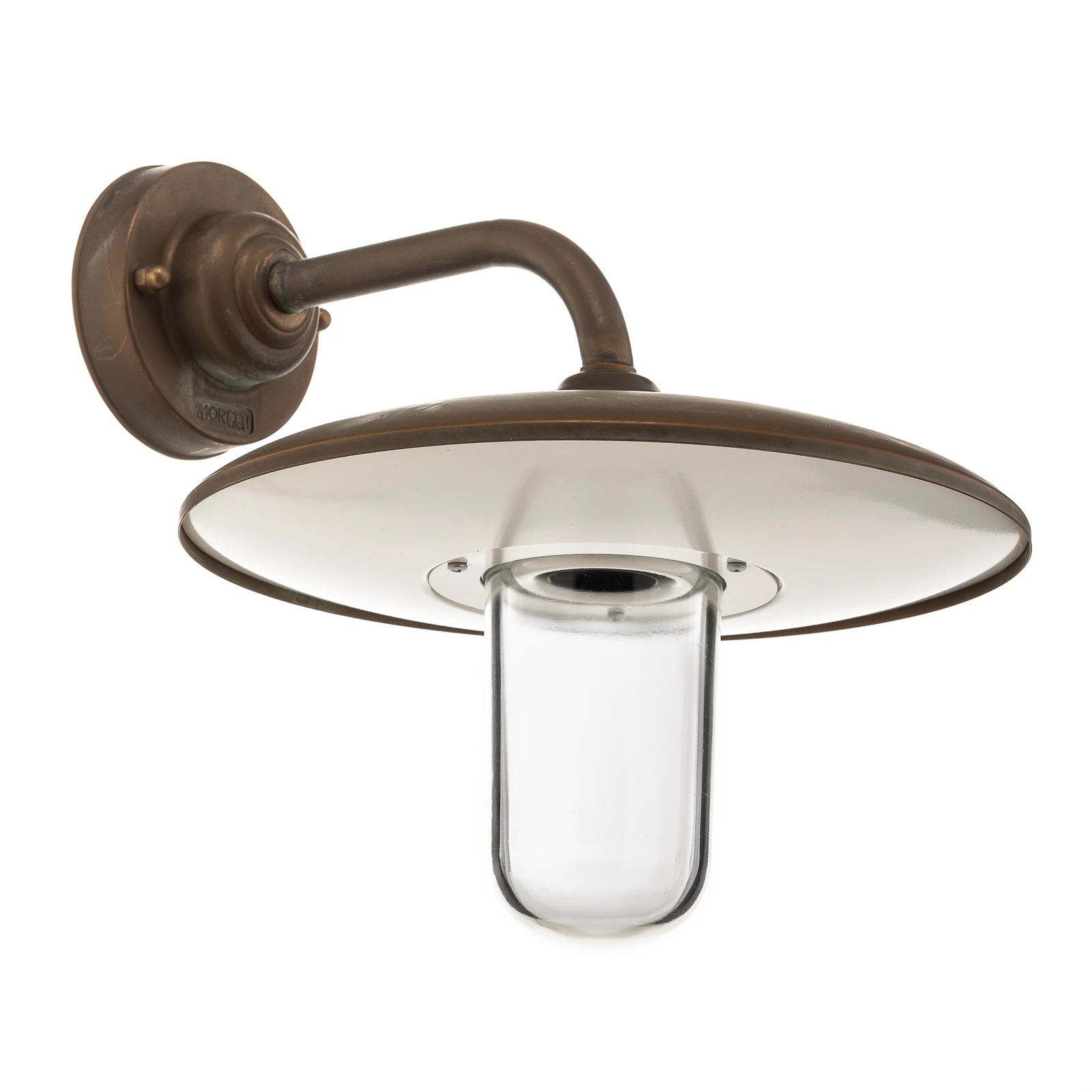 Außenwandleuchte Casale, antik-kupfer Glas klar