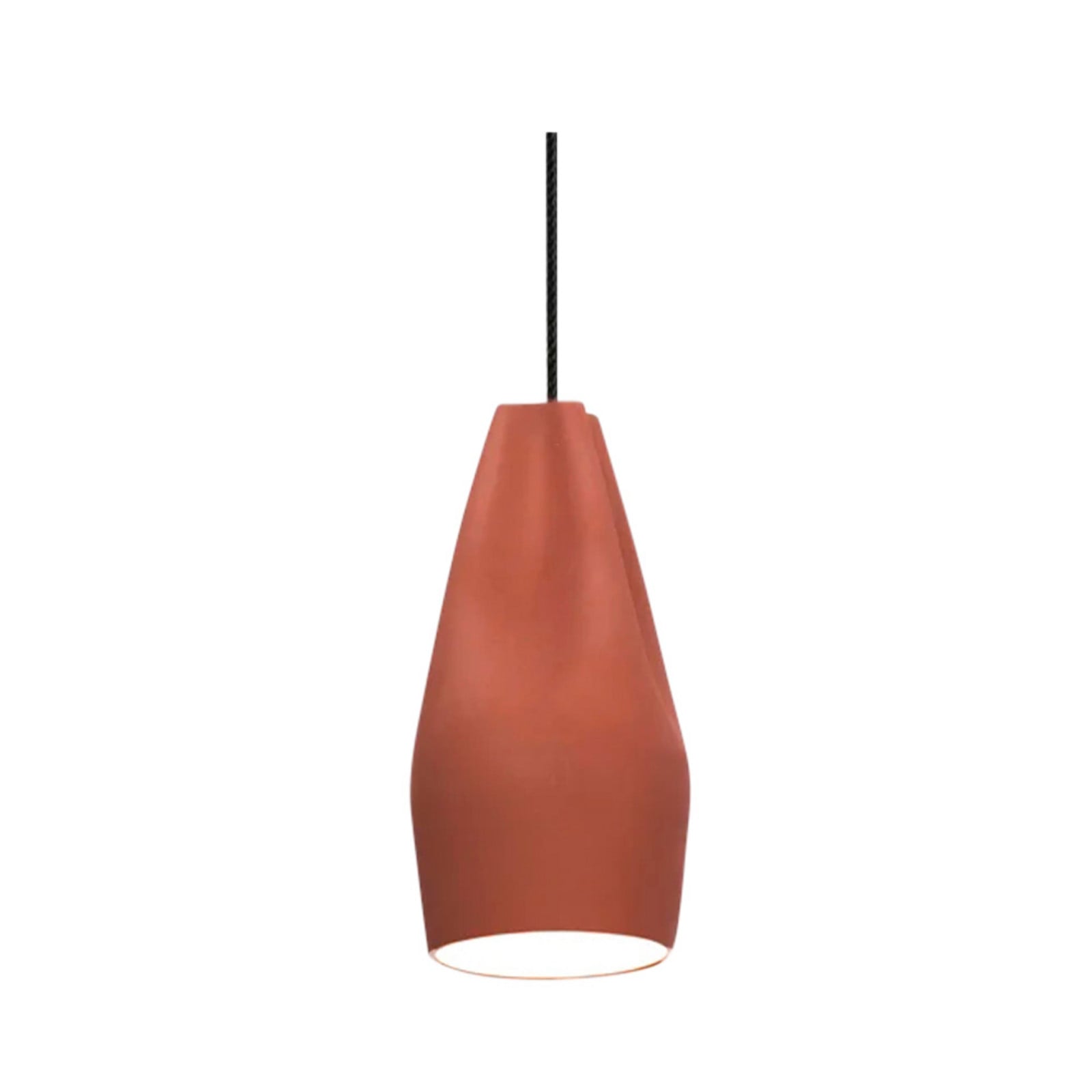 Pleat Box 13 Pendel E27 Terracotta/Hvid MARSET - Spisestue - Keramik