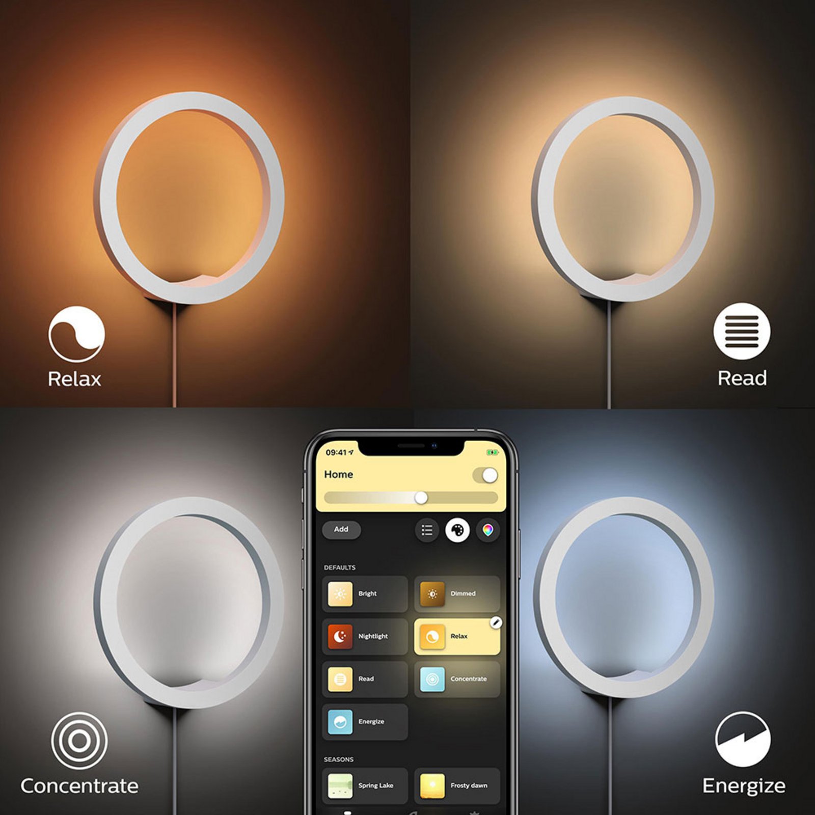 Sana Hue Aplică de Perete White Bluetooth White/Color Amb. - Philips Hue