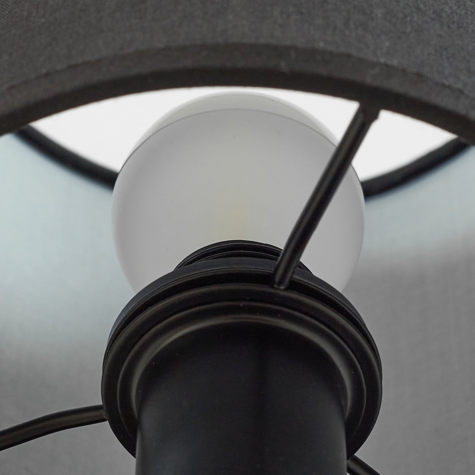 Lindby fali világítás Aiden, 30cm, fekete, LED-es olvasólámpa, E14