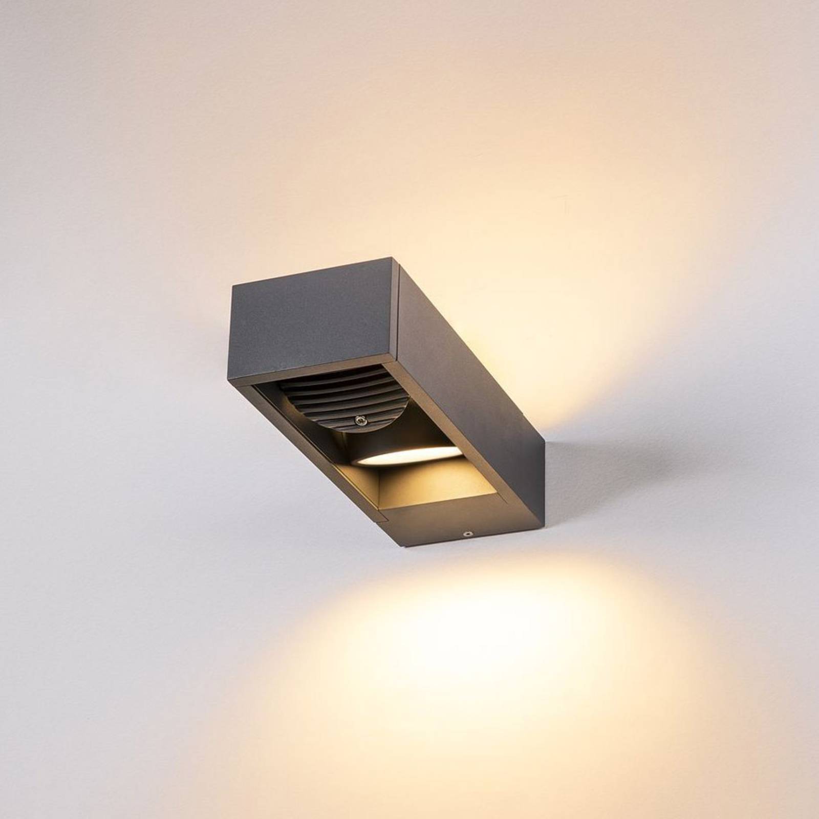 SLV ESKINA FRAME, Outdoor LED Wandaufbauleuchte double anthrazit CCT switch günstig online kaufen