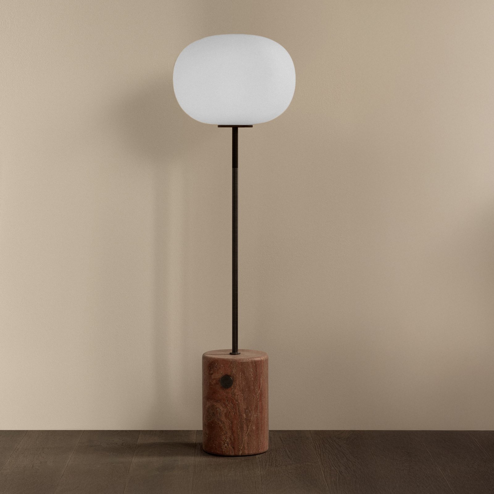 Candeeiro de pé JWDA, vermelho/branco, regulável, 150 cm - Audo Copenhagen