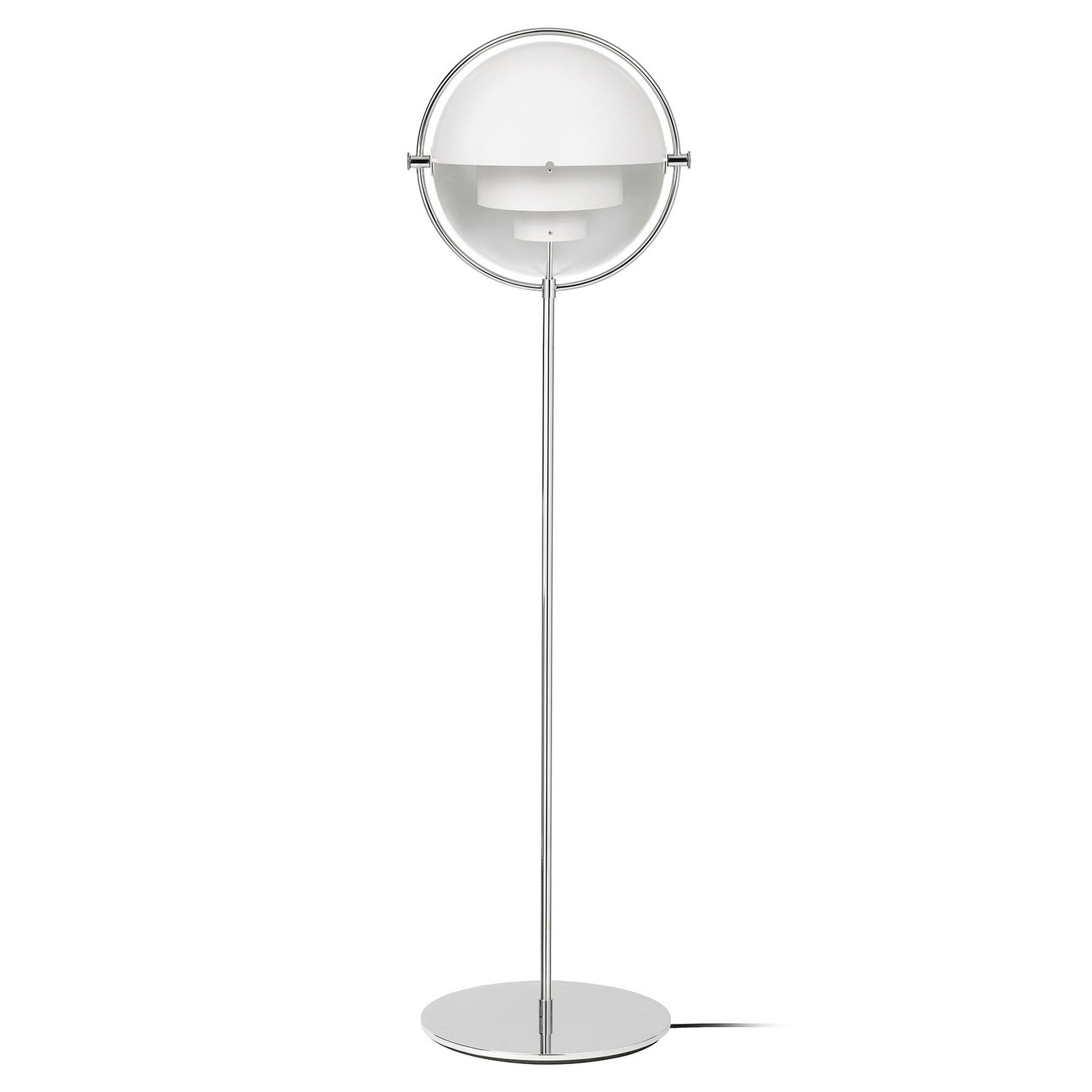 Multi-Lite Gulvlampe Krom/Hvit - GUBI