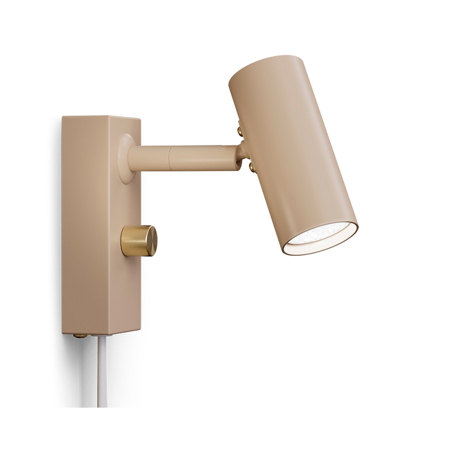 Cato Vägglampa Nougat/Mässing Belid - Vardagsrum - Metall