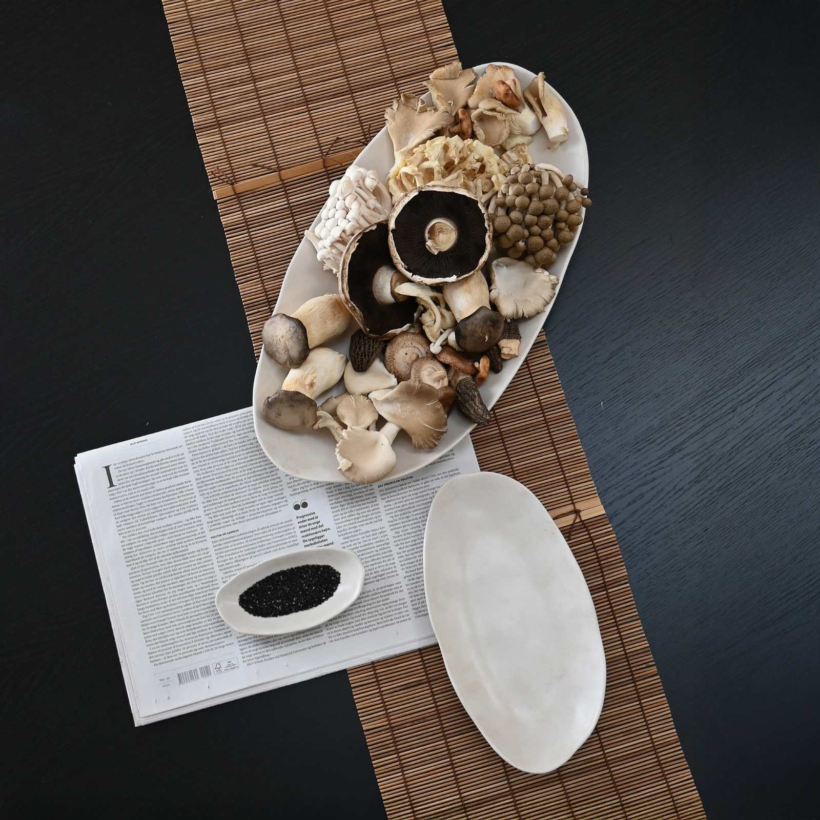 Naczynie do serwowania Native Długość 50 cm Kamień, biały - 101 Copenhagen