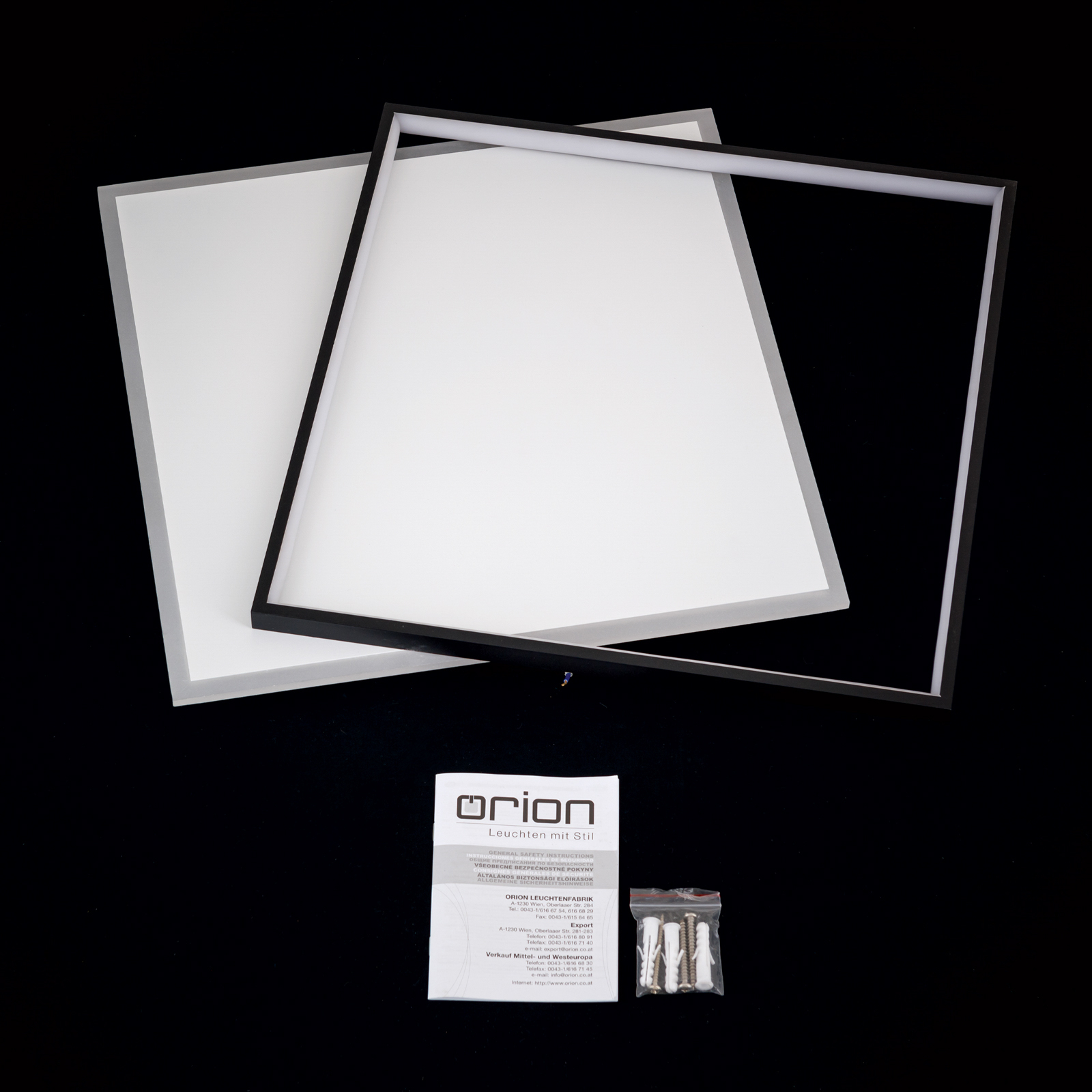 "Emanuel" LED lubinis šviestuvas, baltos/juodos spalvos