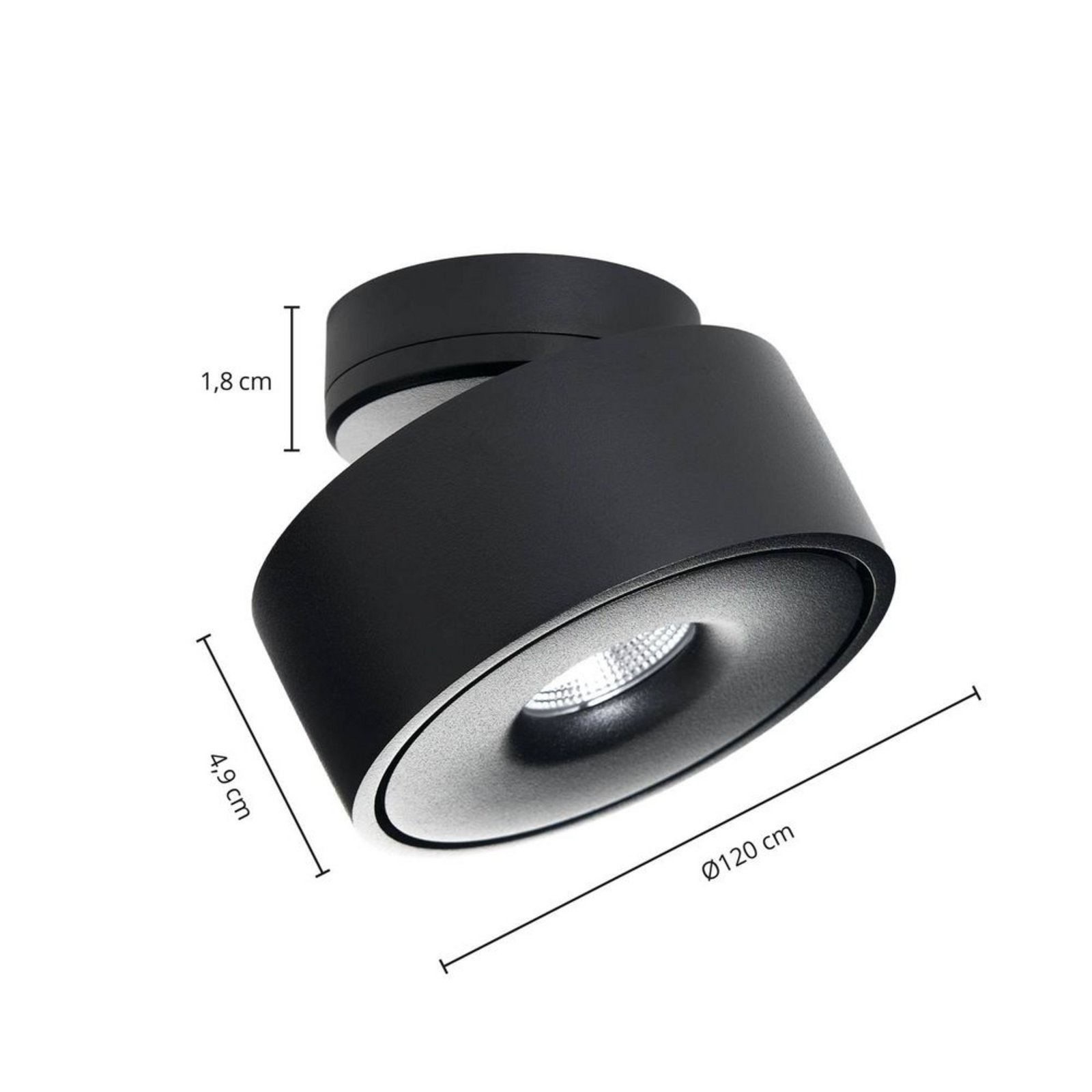 Rotari LED Plafonieră 11,8W Black - Arcchio