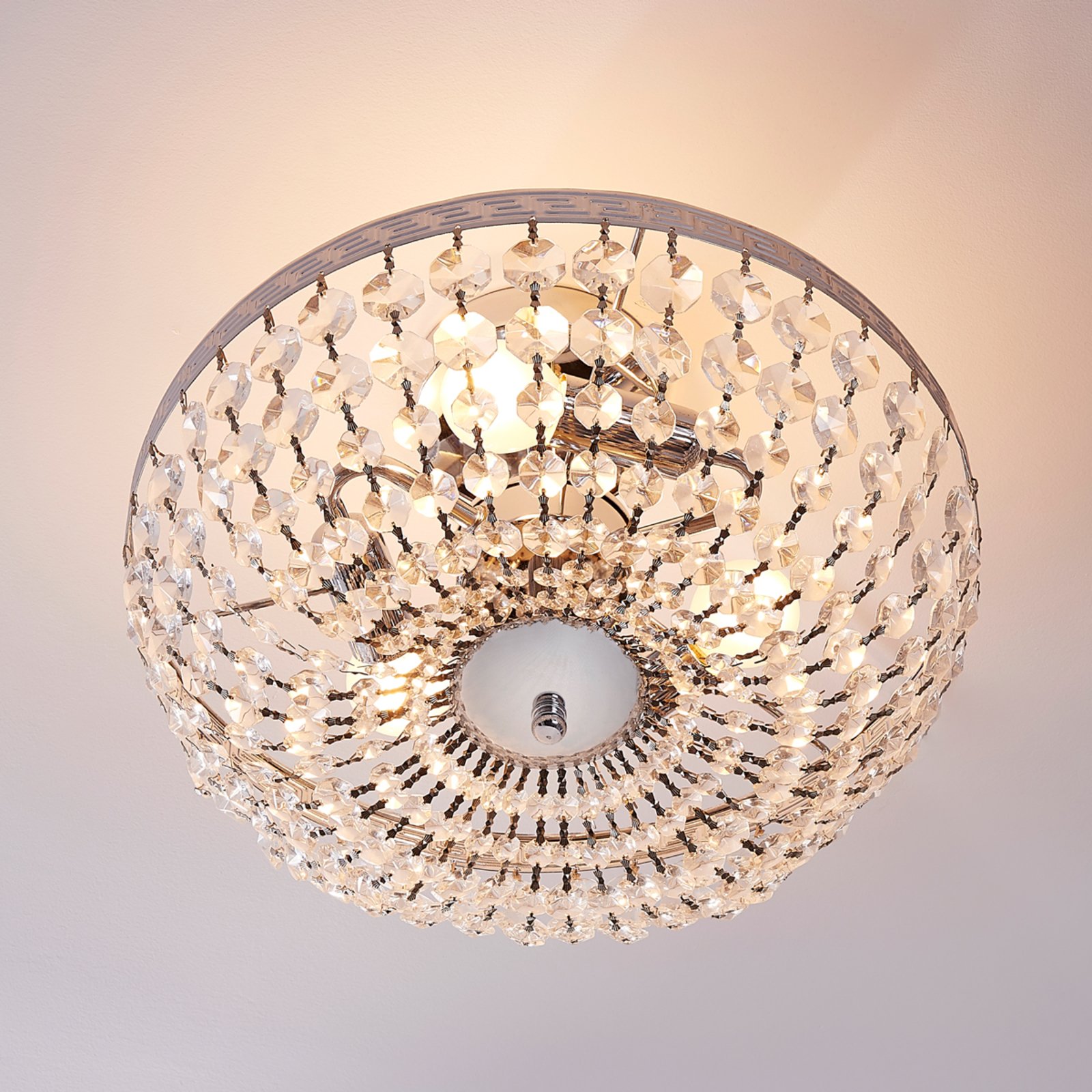 Mondrian Kattovalaisin Clear/Chrome - Lindby