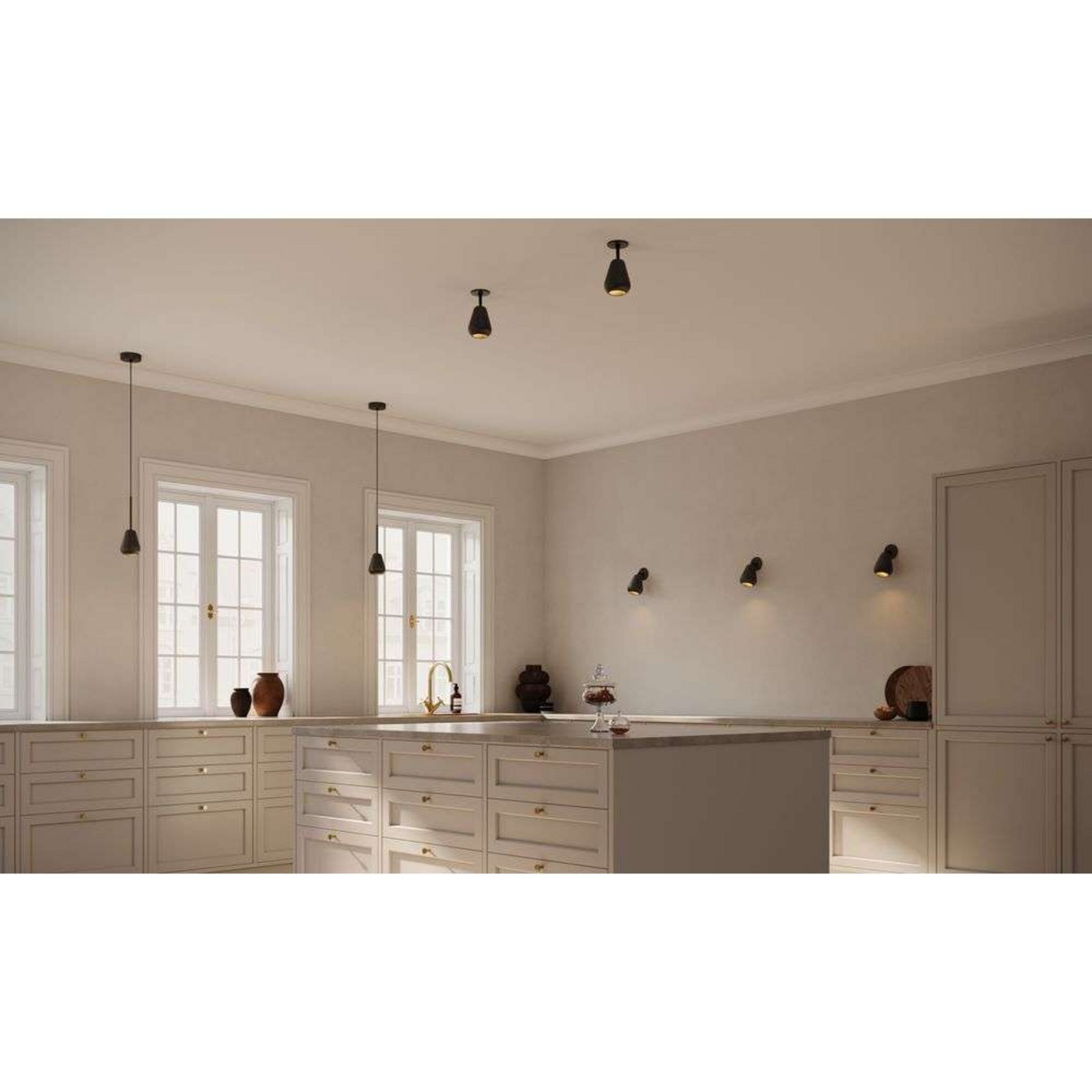 Foco empotrable Nuura Anoli Spot Recessed, Ø 10 cm, negro