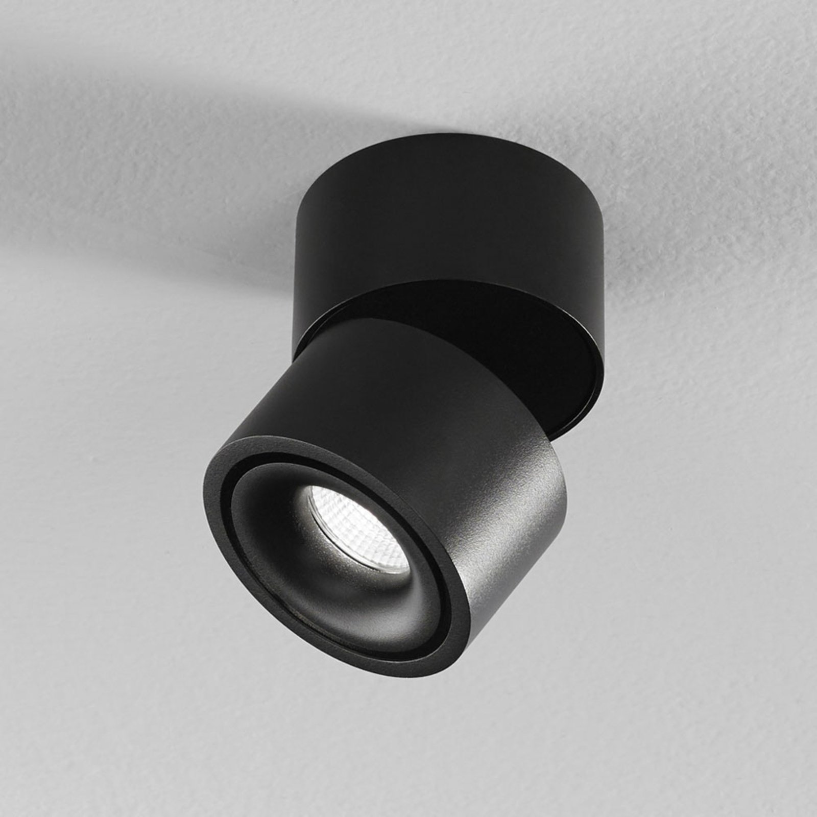 Egger Clippo S LED plafondspot, zwart