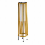 Solarna LED stoječa svetilka Livay, okra, ratana, 68 cm, IP44